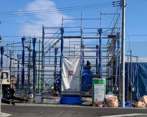 岩手県矢巾町で高気密高断熱住宅をフレーミングの画像