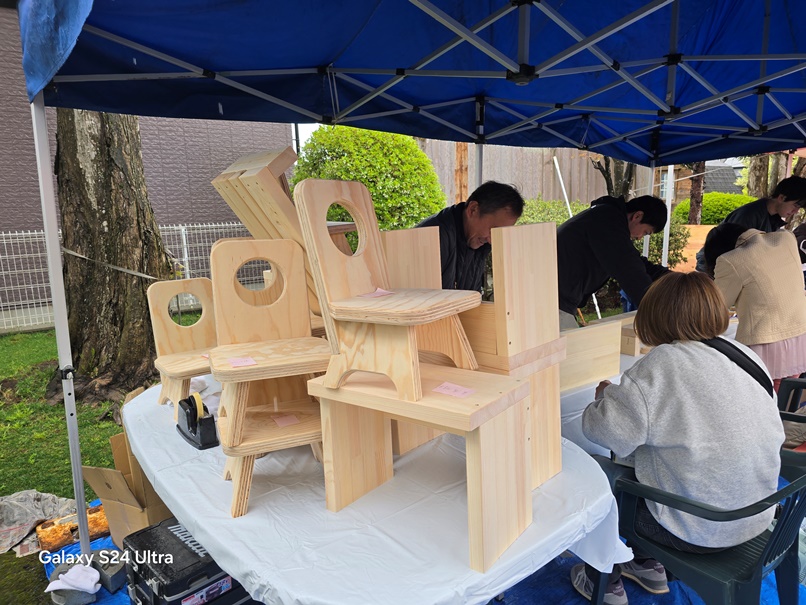 イベント内最も人気のある木工教室の画像