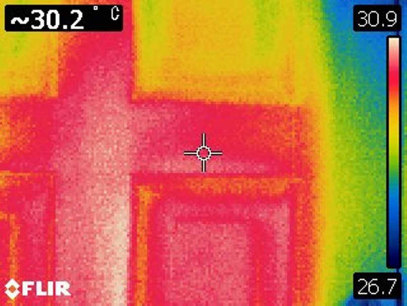 住宅展示場：木断熱ドア温度 (2)の画像