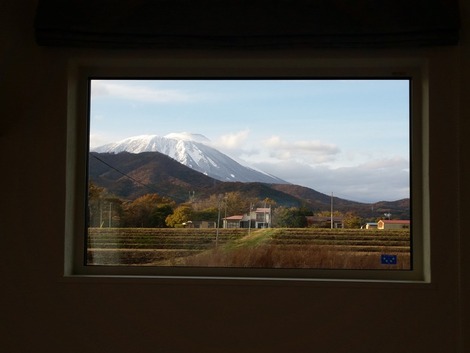 額の中の岩手山