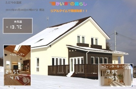 極寒に耐える家の画像
