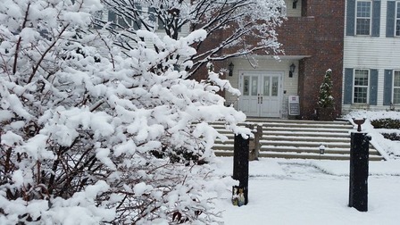 岩手に雪