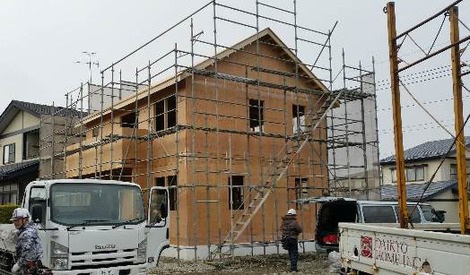 フレーミング住宅の画像