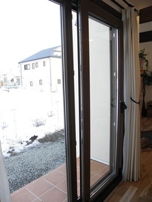 高気密なスライドドア③の画像