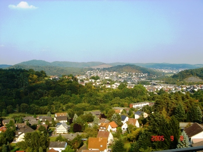 田舎町の風景の画像
