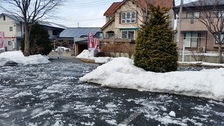 岩手の雪散らし