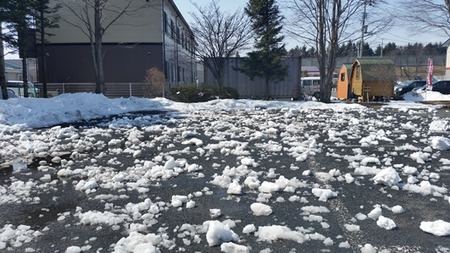 陸の流氷？