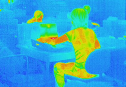 人体発熱の画像