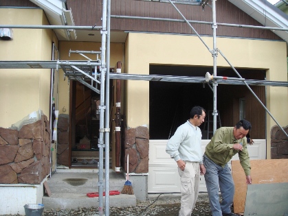 住宅現場の画像