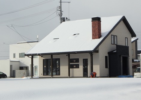 雪に余裕の画像