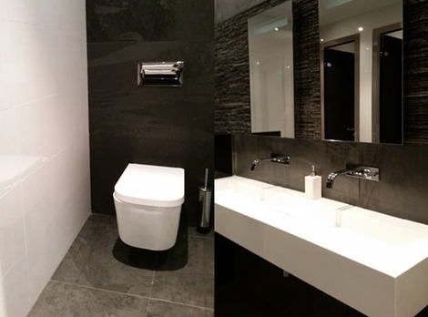 南欧のトイレの画像