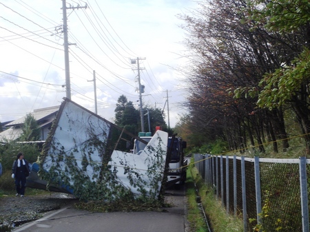 台風の爪痕？