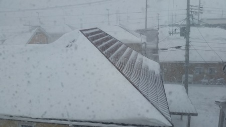 岩手の屋根の雪(9)