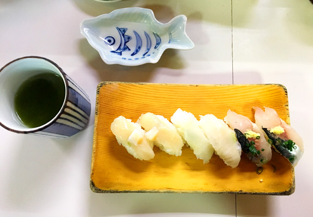 鯵・帆立・エンガワの画像