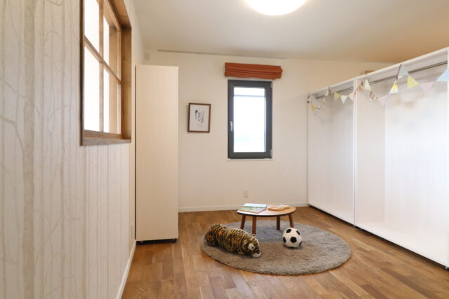 可動式収納のある子供部屋|岩手県で自然素材にこだわった注文住宅を建てるなら大共ホームの画像