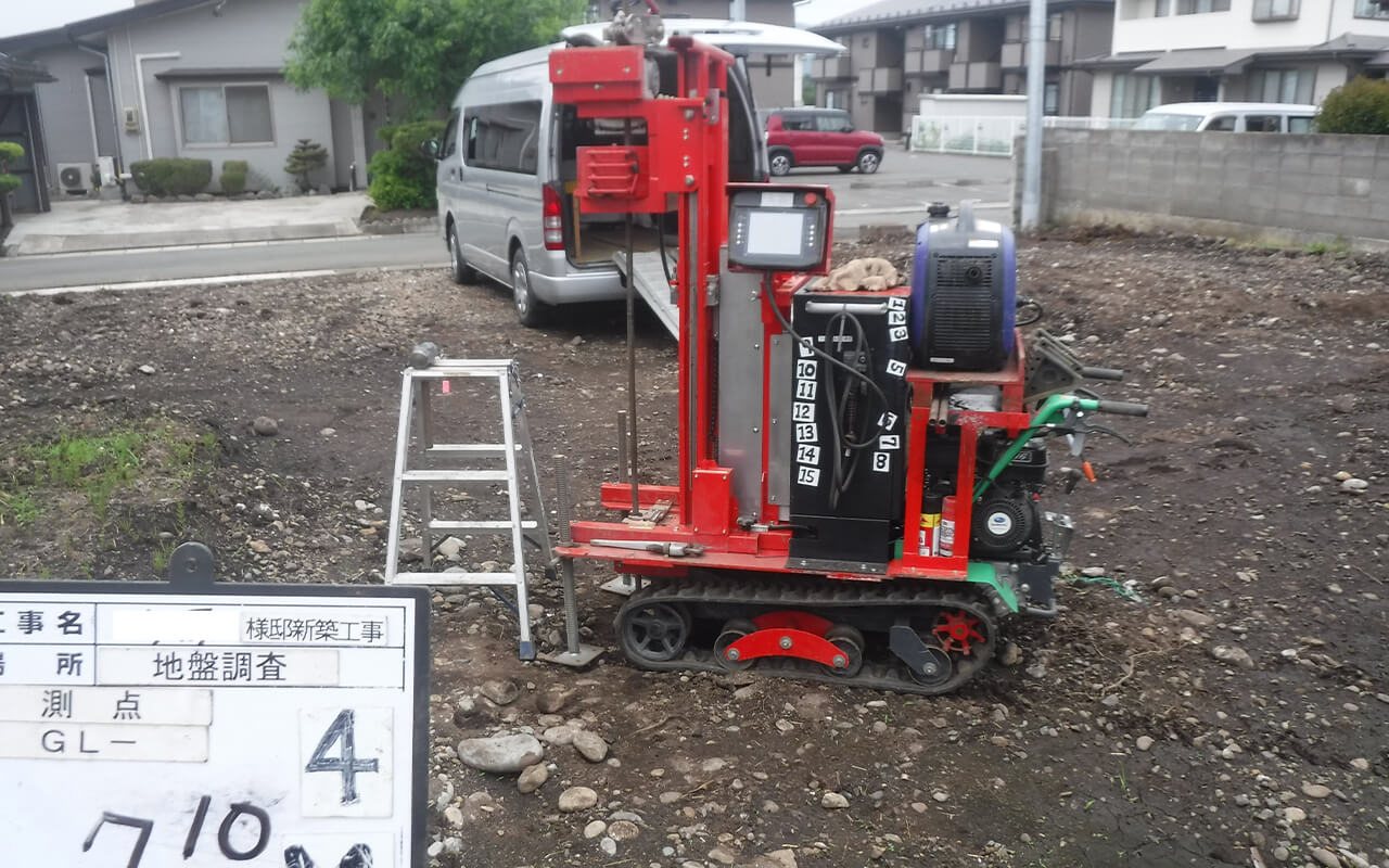 地盤調査｜岩手県で安心安全の工法で行う注文住宅を実現するなら大共ホームの画像