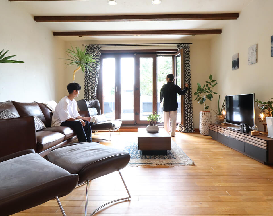 大共ホーム常設展示場リビング｜UA値0.15の高断熱高気密注文住宅大共ホームの画像