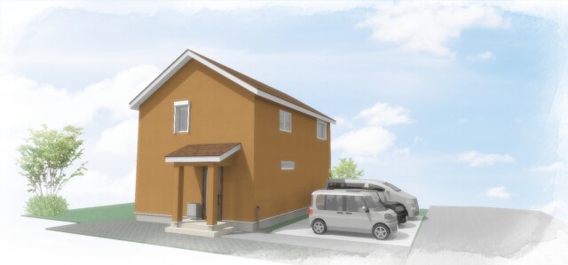 テラコッタの家|外観|岩手県で高断熱高気密注文住宅を考えるなら大共ホームの画像