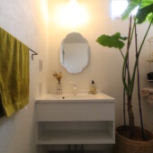 造作の手洗い｜盛岡市で平屋をお考えの方は高断熱高気密注文住宅の大共ホームの画像