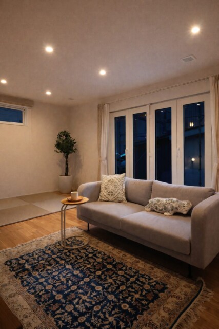 大きな窓があっても寒くない家｜盛岡市で平屋をお考えの方は高断熱高気密注文住宅の大共ホームの画像