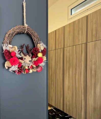 玄関のウィンターリース｜Ua値0.23の高断熱高気密注文住宅大共ホームの画像