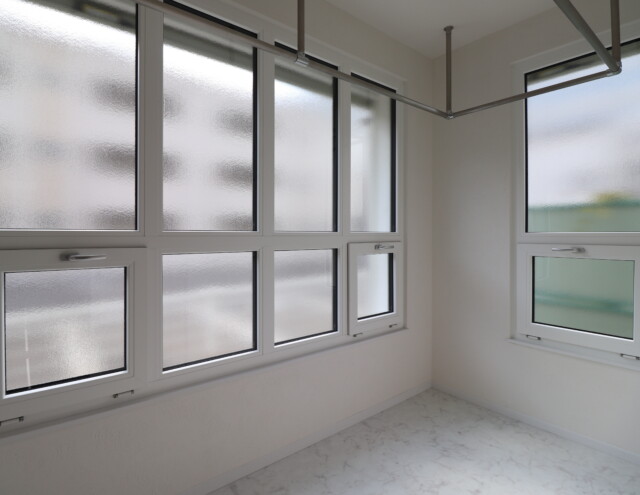 ランドリールームで家族みんなの洗濯物を干せる｜Ua値0.23の高断熱高気密注文住宅大共ホームの画像