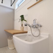 スロップシンク付き。漬け置きがラクチンに。｜花巻市で高断熱高気密住宅を建てるなら大共ホームの画像