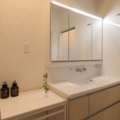 タカラスタンダードの洗面は広くて便利｜盛岡市で高断熱高気密住宅を建てるなら大共ホームの画像