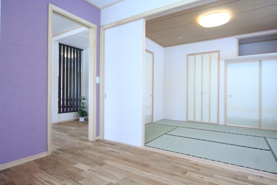 3世代がゆったり暮らす家　和室の画像
