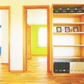 オンリーワンキッチンのある家　造作収納の画像