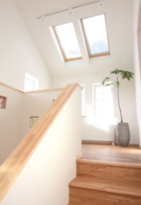 ― 2世帯で暮らす家in雫石―　階段の画像
