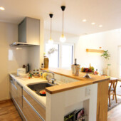 盛岡市北飯岡│ＰＸ-100のキッチン｜岩手注文住宅の画像